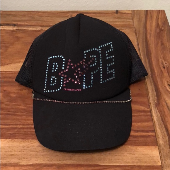bape family bag apehead hat black